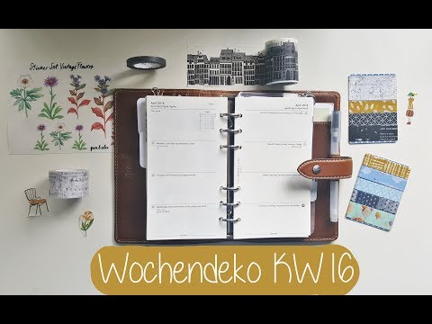 Filofax Wochendeko KW 16