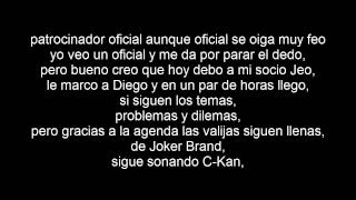 C-Kan - Me Pongo Joker (Letra)