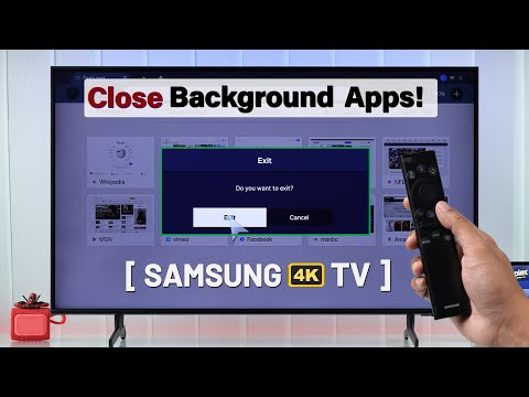 How To Close Apps on Samsung Smart TV! [Background Apps]
