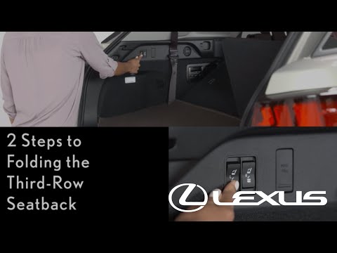 How-To Fold Down the Third-Row Seats | Lexus RX L