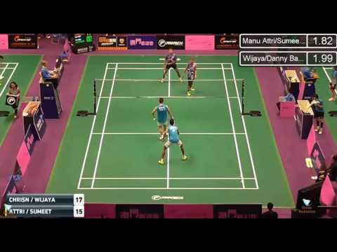 2016 Macau Open R16 MD CHRISNANTA Hendra WIJAYA vs Manu ATTRI REDDY B  Sumeeth F G1 3 3