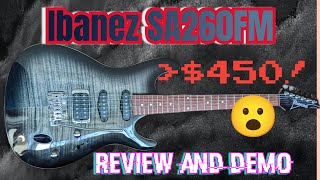 Video thumbnail for An AMAZING Guitar For The Price: Ibanez SA260FM Review & Demo by Boechler Guitars and Repair