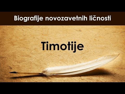 Timotije,  mr Dragan Grujičić - Biografije novozavetnih ličnosti