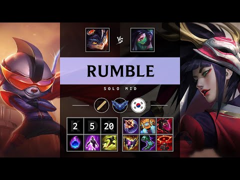 Rumble Mid vs Akali - KR Diamond Patch 25.19