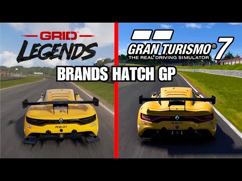 Gran Turismo 7 vs GRID Legends - Brands Hatch GP [4K 60FPS PS5 Gameplay]