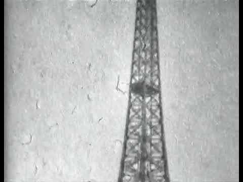 Panorama of Eiffel Tower (1900) Paris Exposition