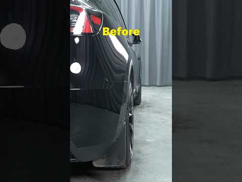 Tesla Model Y 18mm wheel spacers before & after. #bonoss #teslamodely #wheelspacers #carmods