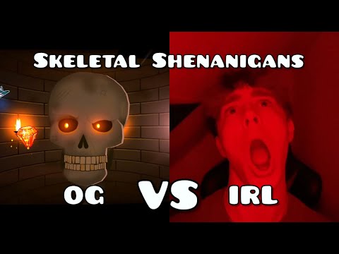 Skeletal Shenanigans: Original vs IRL Versions || Level by YoReid and Airzyy (Geometry Dash)