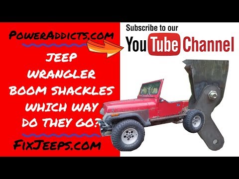 Jeep Wrangler - Boom Shackles - How to mount them and why