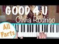 How to play GOOD 4 U - Olivia Rodrigo Piano Tutorial | Chords/Accompaniment