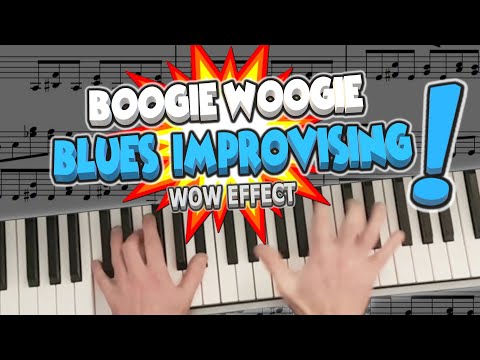 You Can Improvise ! How to Solo and Play Blues Scales ! Boogie Woogie Licks Piano Tutorial Lesson