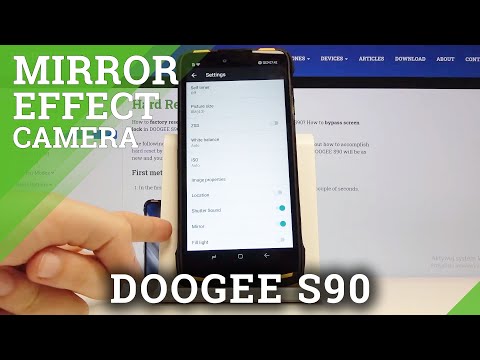 How to Enable / Disable Mirror Effect on Doogee S90 Camera