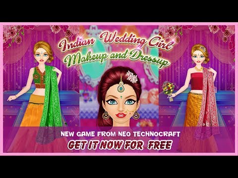 Indian Wedding Girl Makeup and Dressup Video