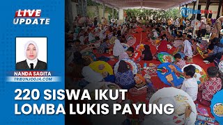 Sebanyak 220 Siswa SD Adu Kreativitas dengan Mengikuti Lomba Melukis Payung di Taman Budaya Klaten