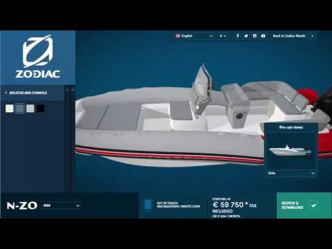 Zodiac Nautic Configurator with Sketchfab