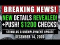 BREAKING NEWS! DETAILS! SECOND STIMULUS CHECK UPDATE $1200 & UNEMPLOYMENT BENEFITS $300 12/14/20 BREAKING NEWS! DETAILS! SECOND STIMULUS CHECK UPDATE $1200 & UNEMPLOYMENT BENEFITS $300 12/14/20