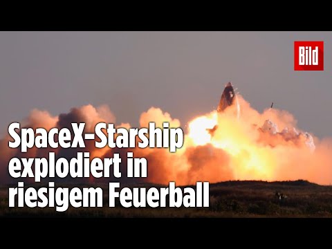 Elon Musks Starship-Rakete explodiert bei der Landung | SpaceX