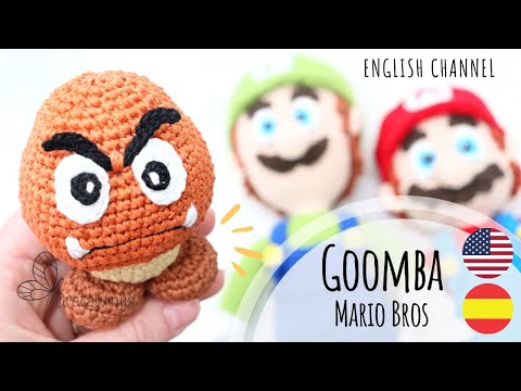 Goomba Mario Bros Amigurumi Evil Mushroom- Tutorial Sub 🇺🇸🇪🇸/ GretaWings