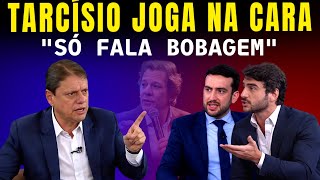 TARCÍSIO JOGA RESPOSTA NA CARA sobre Haddad e DEIXA JORNALISTAS EM CHOQUE!