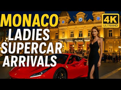 STUNNING Women & Million Dollar Supercars Arrive in Monaco 4K | Billionaire Lifestyle 2025