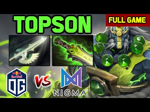 TOPSON Mid Earth Spirit vs Huskar - OG vs Nigma Semifinals