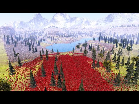 50.000 Romans  vs 25000 Medieval Kingdom Castle Attack Water War uebs ULTIMATE EPIC BATTLE SIMULATOR