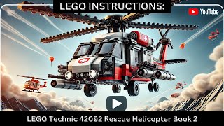 LEGO INSTRUCTIONS: Build the EPIC 42092 Rescue Helicopter! 🚁✨ (Step-by-Step Flip Through) Book 2