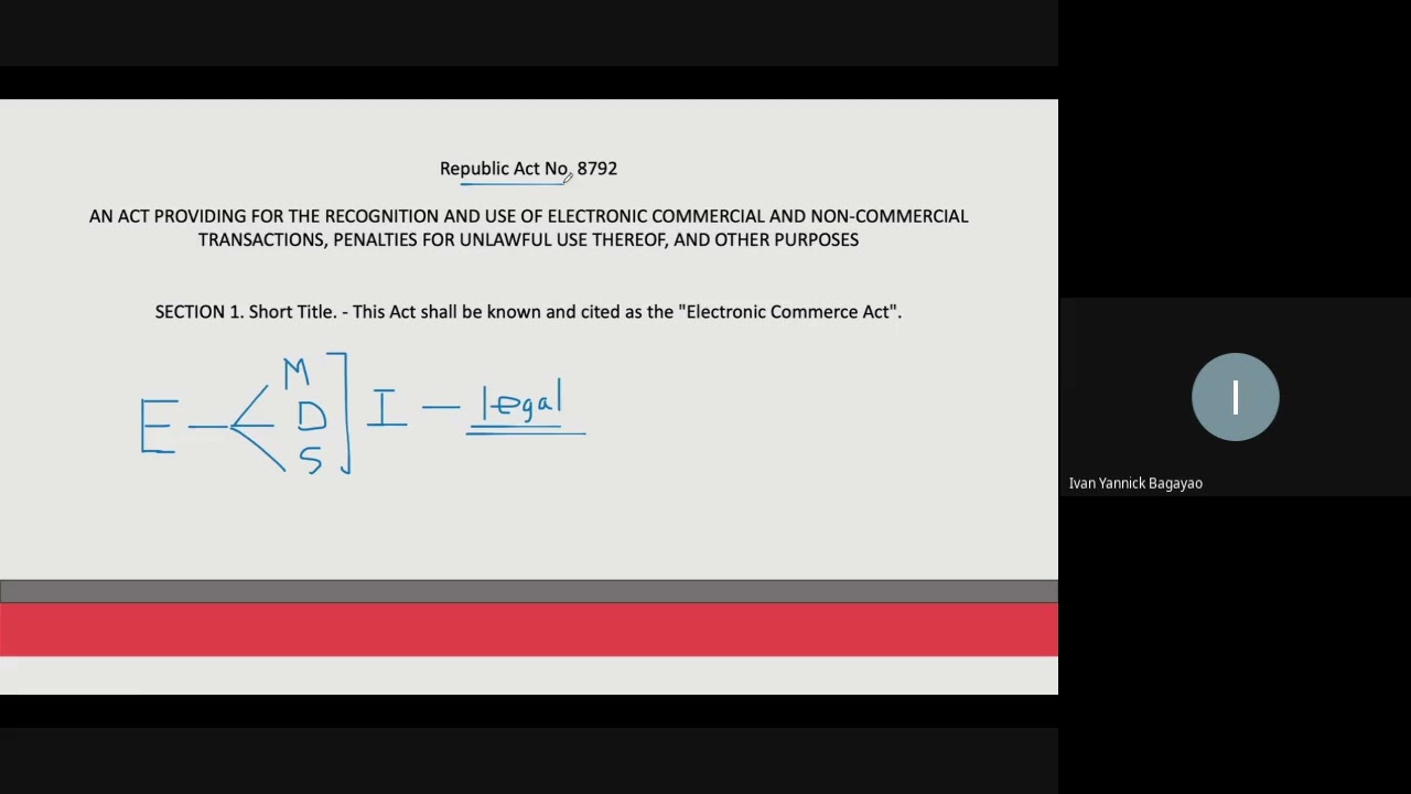 Atty. BAGAYAO -E Commerce Act
