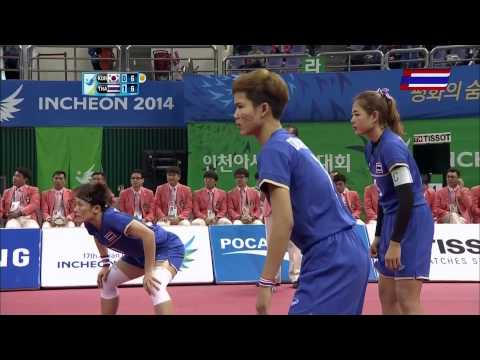 Thailand - Korea 2014 ASIAN GAMES SEPAKTAKRAW -Gold Medal Match