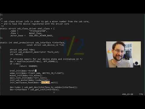 Watch Linux kernel developer write a USB driver from scratch in just 3h for Apple Xserve front-panel