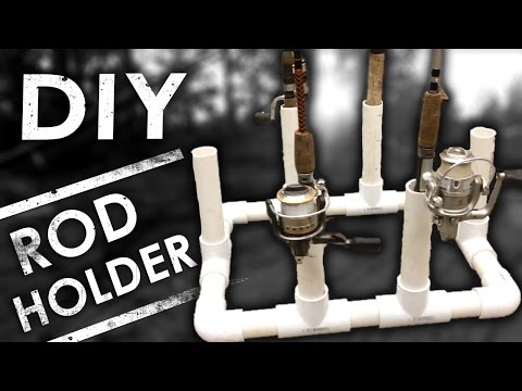 Easy DIY PVC Fishing Rod Holder & Organizer for Storage - Instructables