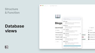 Notion 101: Database views