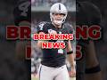 Derek Carr Breaking News Shorts Raiders Saints Nfl