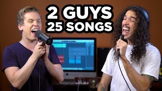 Video thumbnail of "2 Guys, 25 Songs (SING OFF vs. Ten Second Songs)"