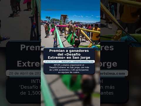 Premian a ganadores del «Desafío Extremo» en San Jorge