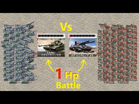1Hp Battle | TD vs Apocalypse | - Red Alert 2