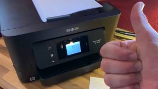 Epson Drucker Touchscreen benutzen WorkForce Pro Multifunktionsgerät Bedienung Anleitung