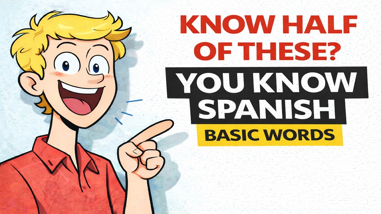 50 Basic Spanish Words Test 🌳🧀🤔 | Spanish Quiz 🤓 - 50 Words ✅