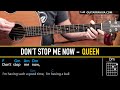DON´T STOP ME NOW - QUEEN 🎸 Guitar cover with chords | Live guitar