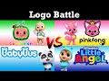 Cocomelon VS Pinkfong VS Babybus VS Little Angel Logo Battle