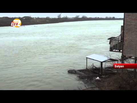 Kürdə suyun qalxması iki rayon üçün təhlükədir