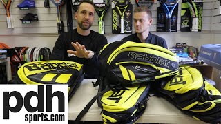 NEW Babolat Pure Aero 2019 bag range detailed review by PDHSports.com Vlog 2