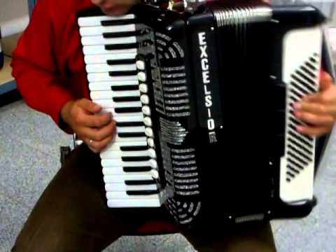 Akkordeon Excelsior Mod. 374, Made in Italy Video Klangprobe