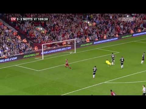 Jordan Henderson Brilliant goal vs Notts County [4-2] League Cup