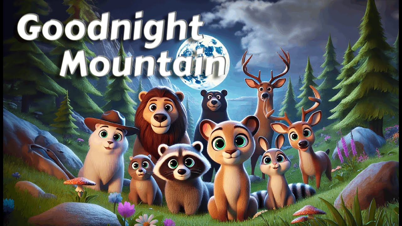 Let's Say Goodnight to 20 Mountain Animals🐻🐏THE IDEAL Cozy Bedtime Stories for Babies and Toddlers