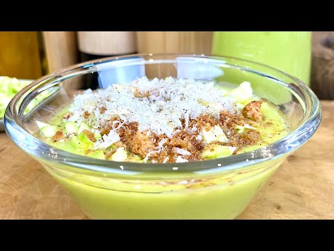 Soupe froide de courgettes à l'huile d'olive façon Gaspacho