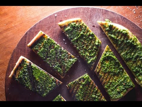 Grilled Chimichurri Flatbread