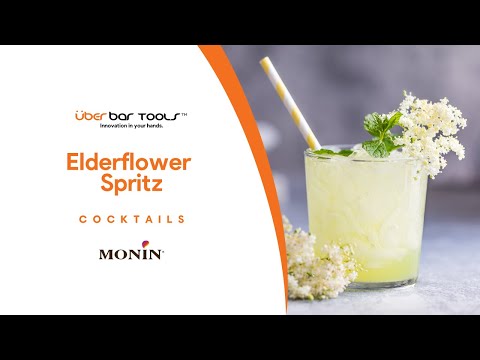 How to make a refreshing ELDERFLOWER SPRITZ cocktail | COCKTAIL RECIPES with Überbartools™