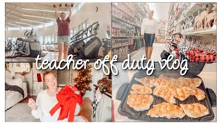 Shopping, Christmas decor haul, lunch + a workout | teacher off duty | Adrian Levisohn