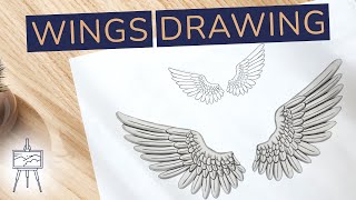 How to Draw Wings - 15 Easy to Follow Steps